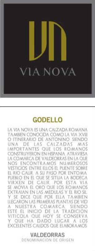 Bodegas Virgen del Galir Via Nova Godello 2012 Front Label