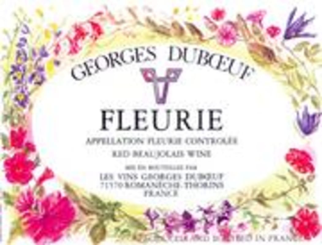 Duboeuf Fleurie 1999 Front Label