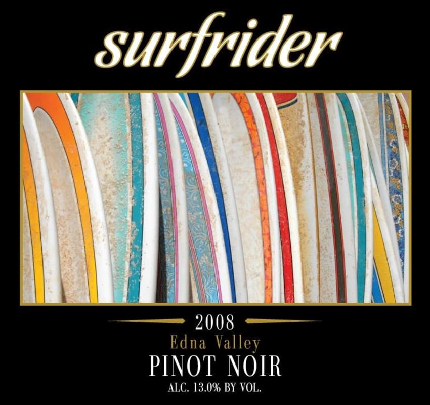 Rosenthal Surfrider Pinot Noir 2008 Front Label