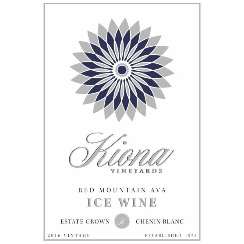 Kiona Chenin Blanc Ice Wine (375ML half-bottle) 2016 Front Label