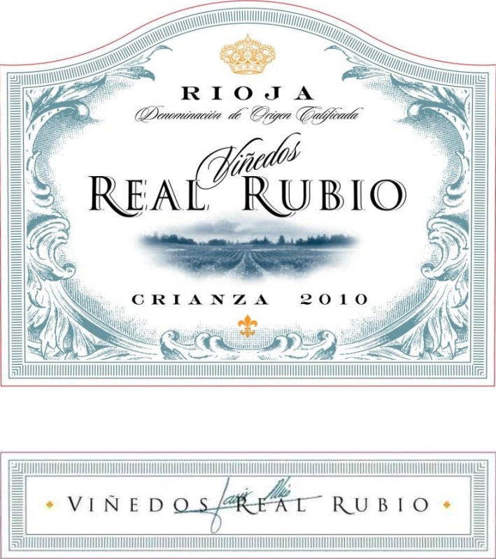 Bodegas y Vinedos Real Rubio Crianza 2010 Front Label