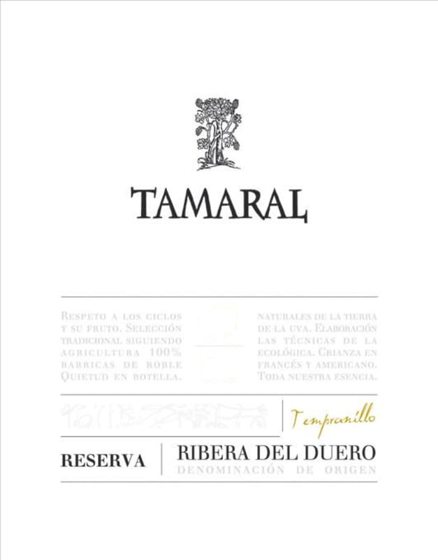 Bodegas y Vinedos Tamaral Reserva 2006 Front Label