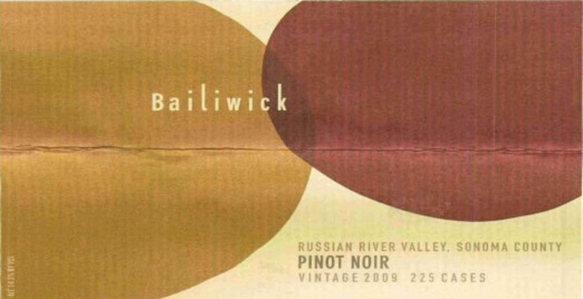 Bailiwick Russian River Valley Pinot Noir 2009 Front Label