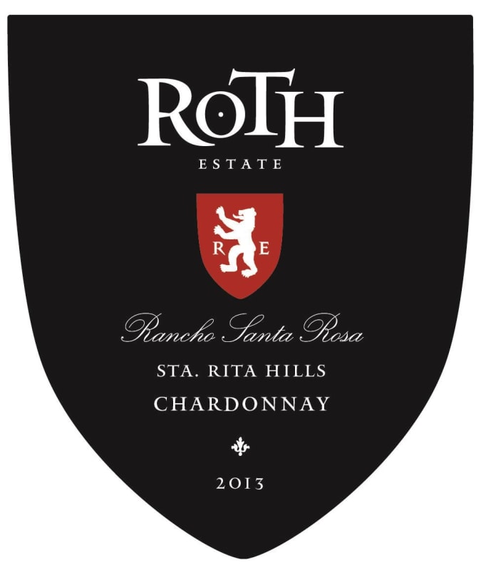 Roth Estate Rancho Santa Rosa Chardonnay 2013 Front Label