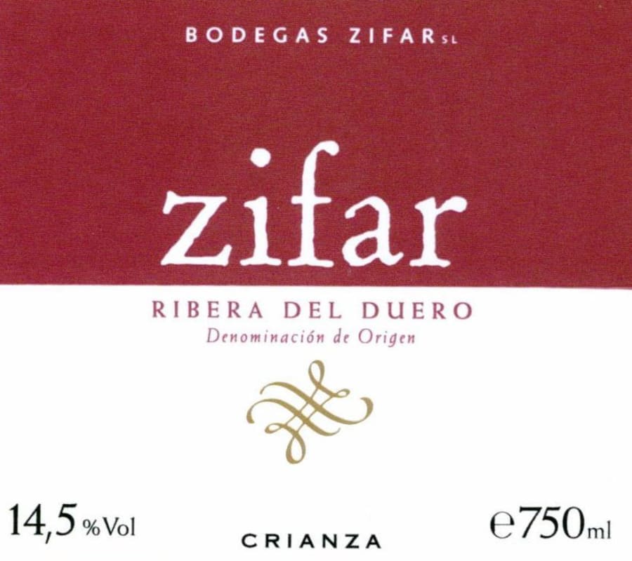 Bodegas Zifar Zifar Crianza 2008 Front Label