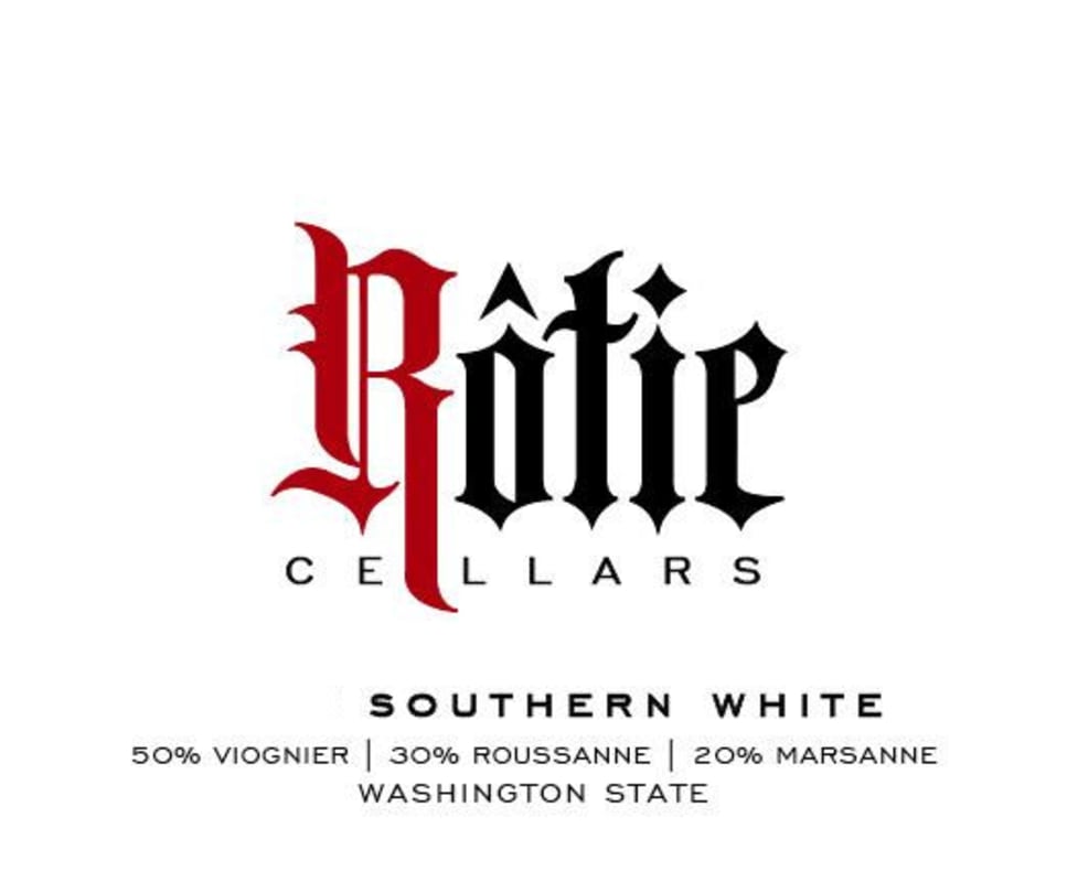 Rotie Cellars Southern White 2012 Front Label