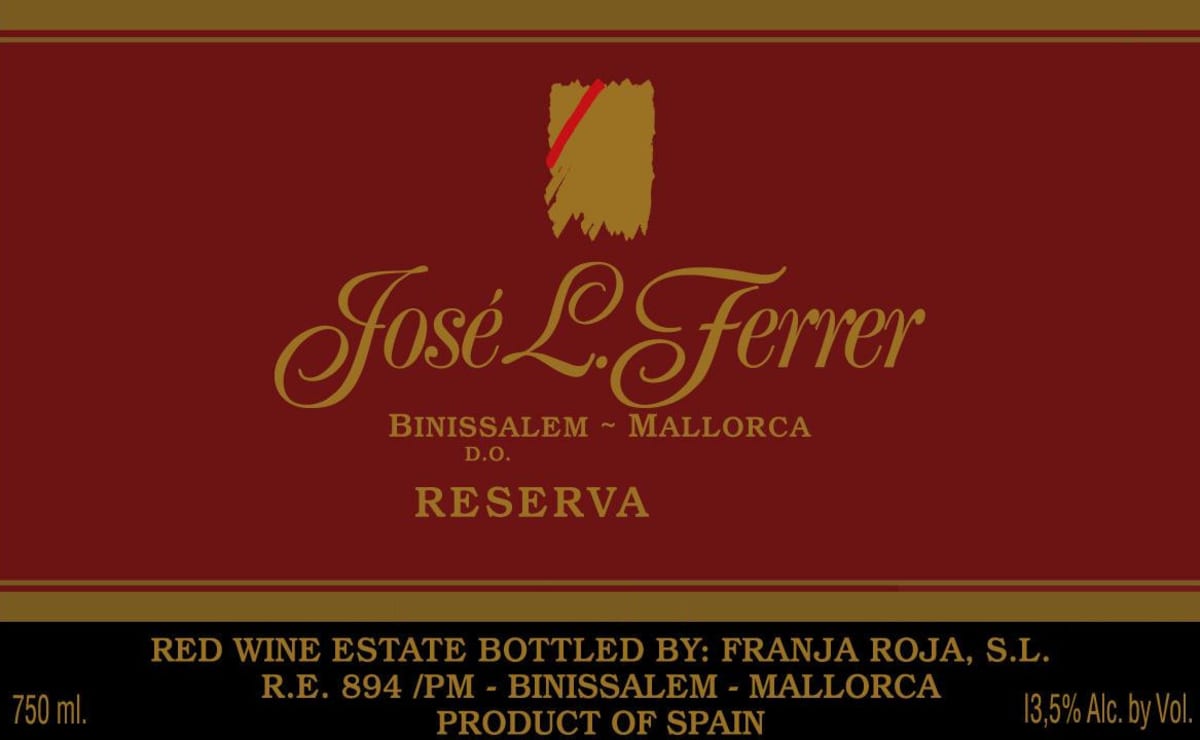 Bodegues Jose L. Ferrer Reserva 2004 Front Label