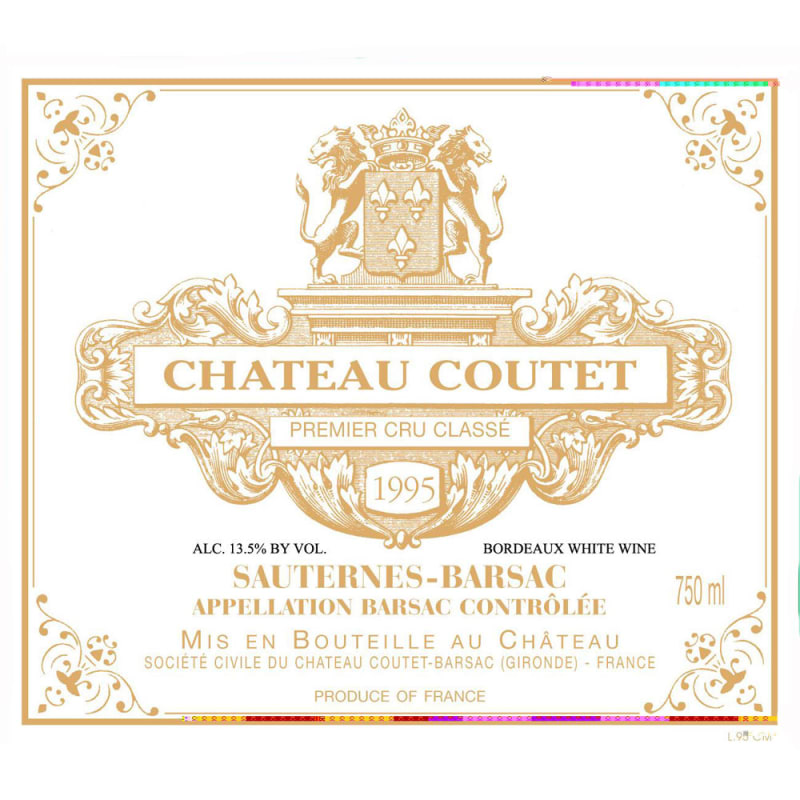 Chateau Coutet 1995 Front Label