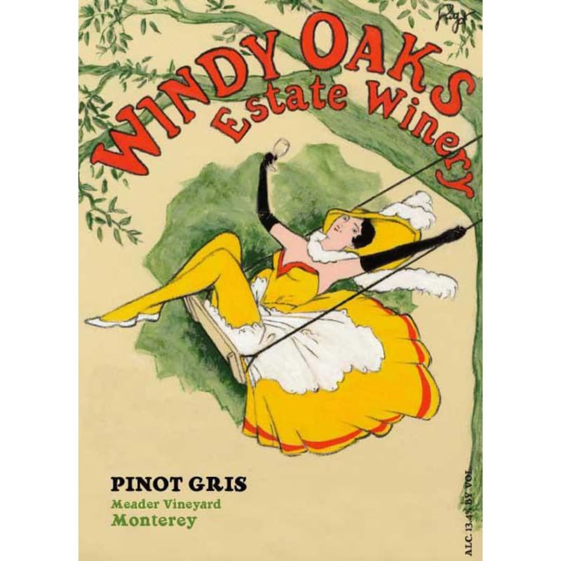 Windy Oaks Meador Vineyard Pinot Gris 2014 Front Label