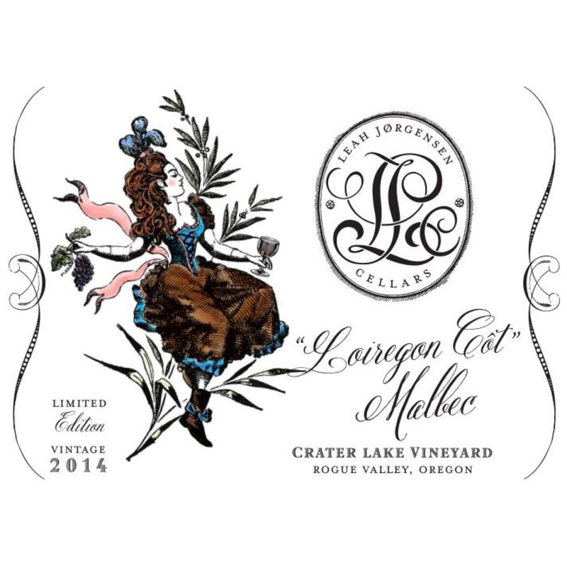 Leah Jorgensen Loiregon Cot Malbec 2014 Front Label