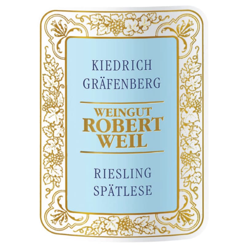 Robert Weil Kiedrich Grafenberg Spatlese 2001 Front Label