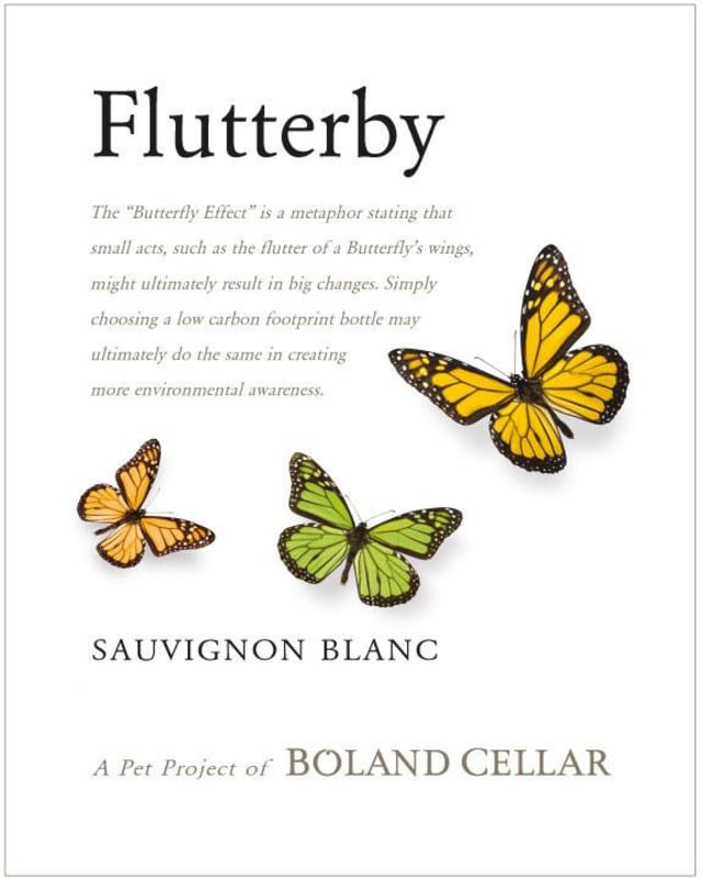 Bolland Cellar Flutterby Sauvignon Blanc 2012 Front Label