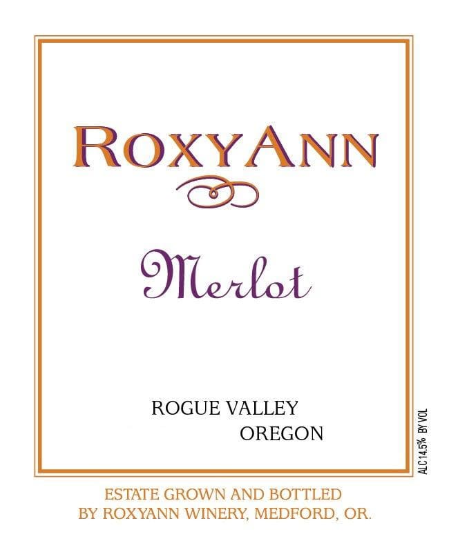 RoxyAnn Merlot 2011 Front Label