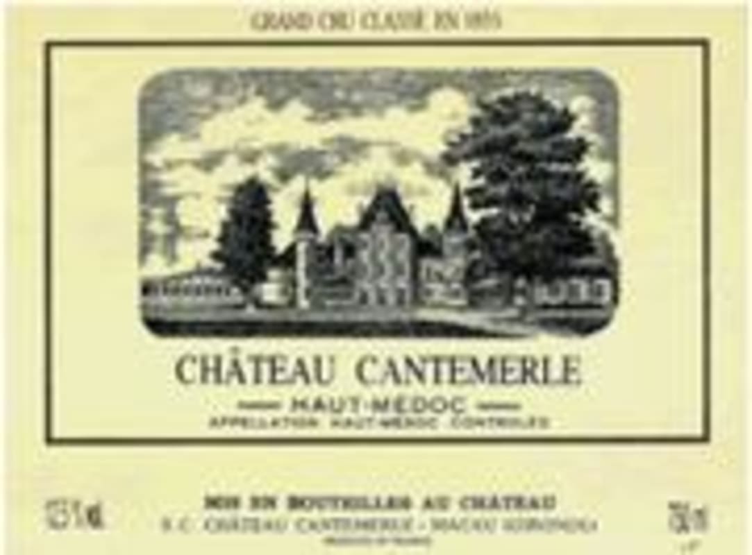 Chateau Cantemerle 1986 Front Label