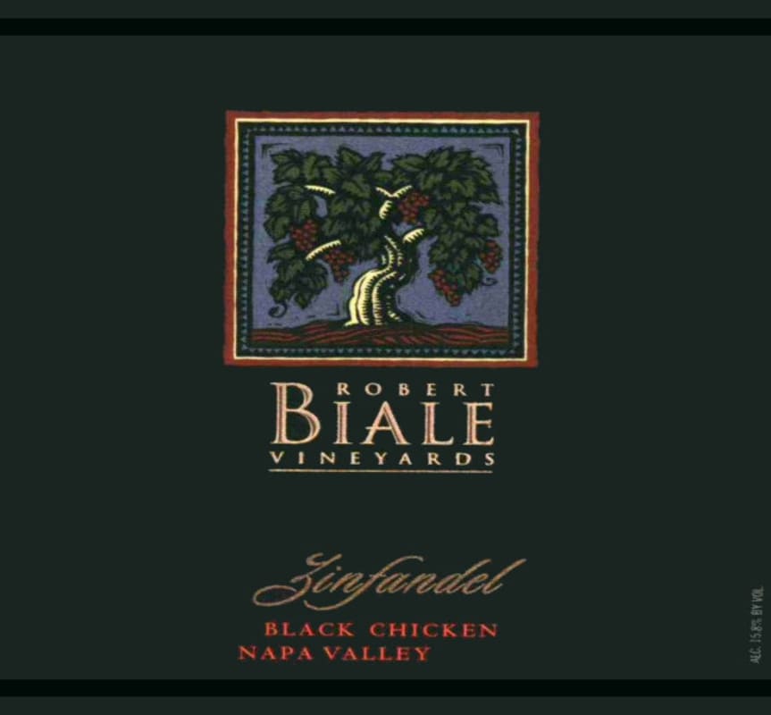 Robert Biale Vineyards Black Chicken Zinfandel 2008 Front Label