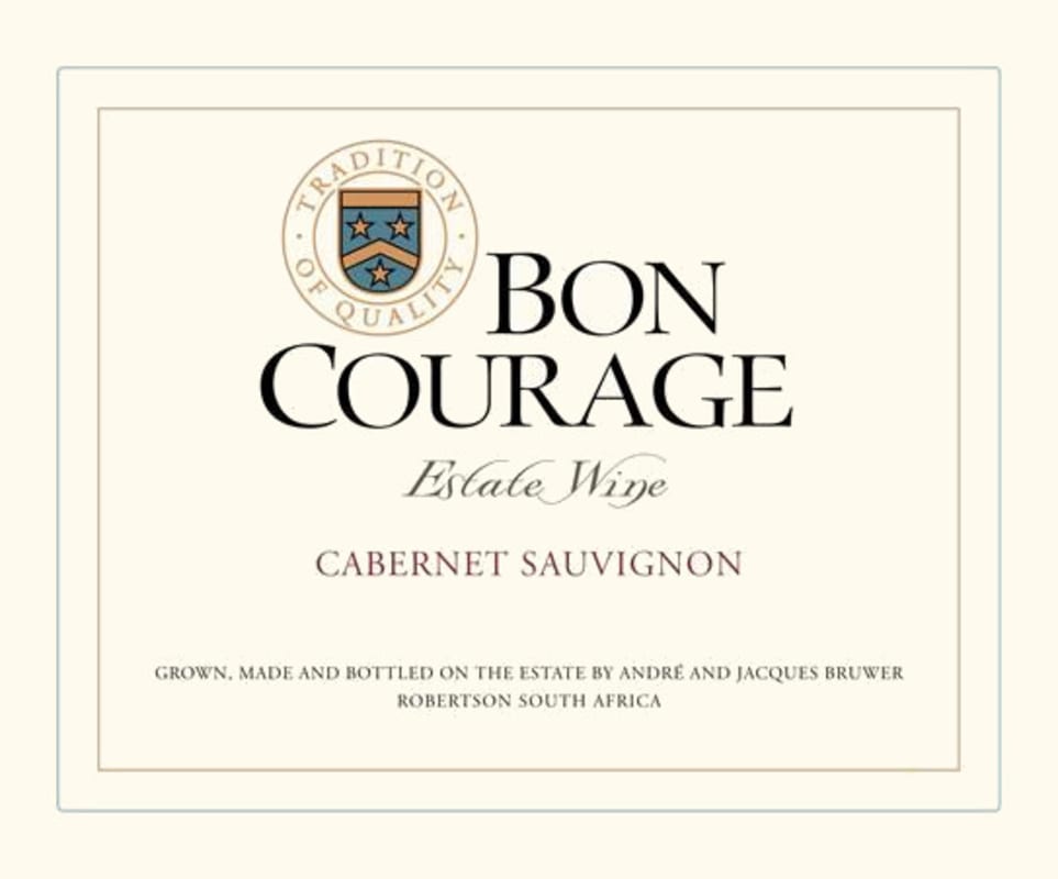 Bon Courage Wine Estate Cabernet Sauvignon 2008 Front Label