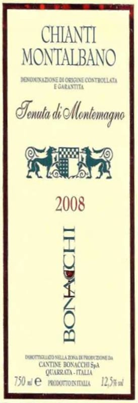 Bonacchi Chianti Montalbano Tenuta di Montemagno 2008 Front Label