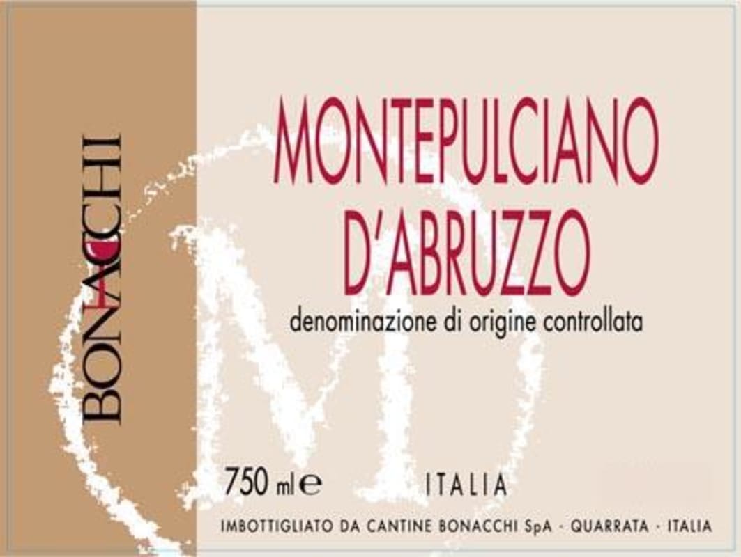 Bonacchi Montepulciano d'Abruzzo 2014 Front Label
