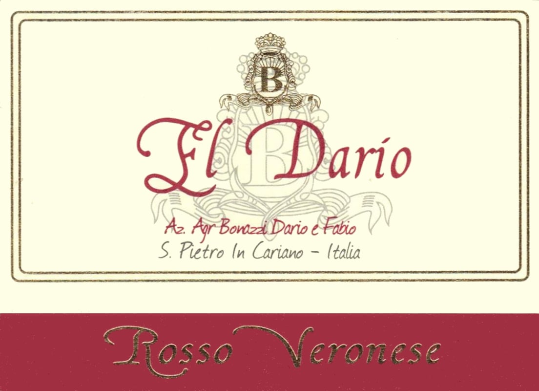 Bonazzi Dario e Fabio Veronese El Dario Rosso 2001 Front Label