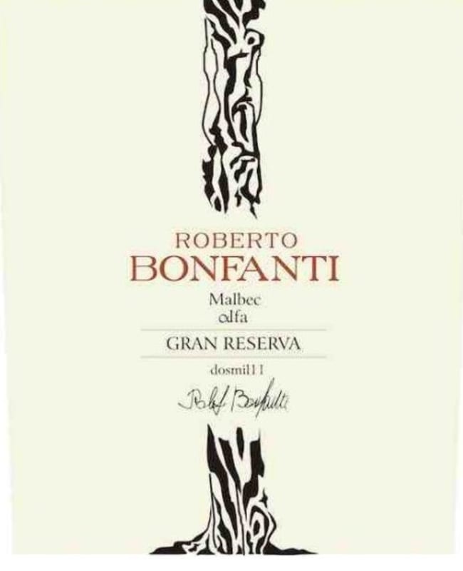 Bonfanti Alpha Gran Reserva Malbec 2011 Front Label