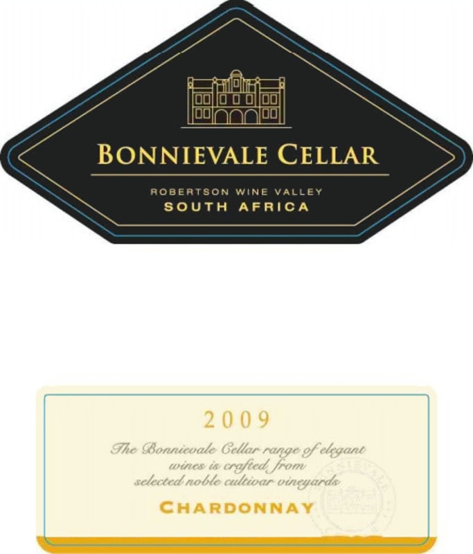 Bonnievale Cellar Chardonnay 2009 Front Label
