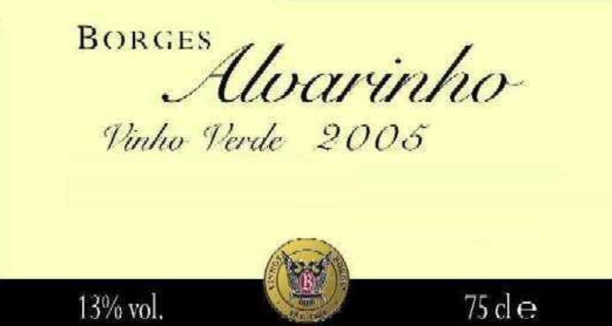 Borges Vinho Verde Alvarinho 2005 Front Label