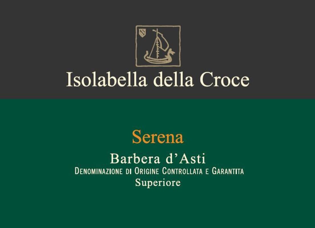 Borgo Isolabella Serena Barbera d'Asti Superiore 2012 Front Label