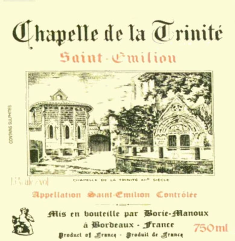 Borie-Manoux Saint-Emilion Chapelle de la Trinite 2009 Front Label
