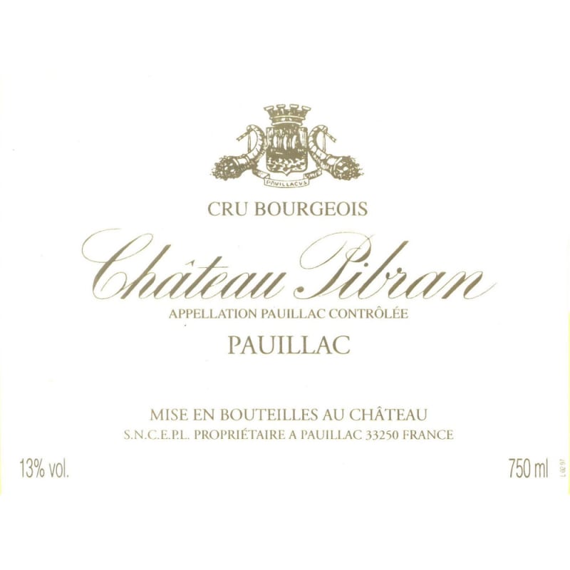 Chateau Pibran 2006 Front Label