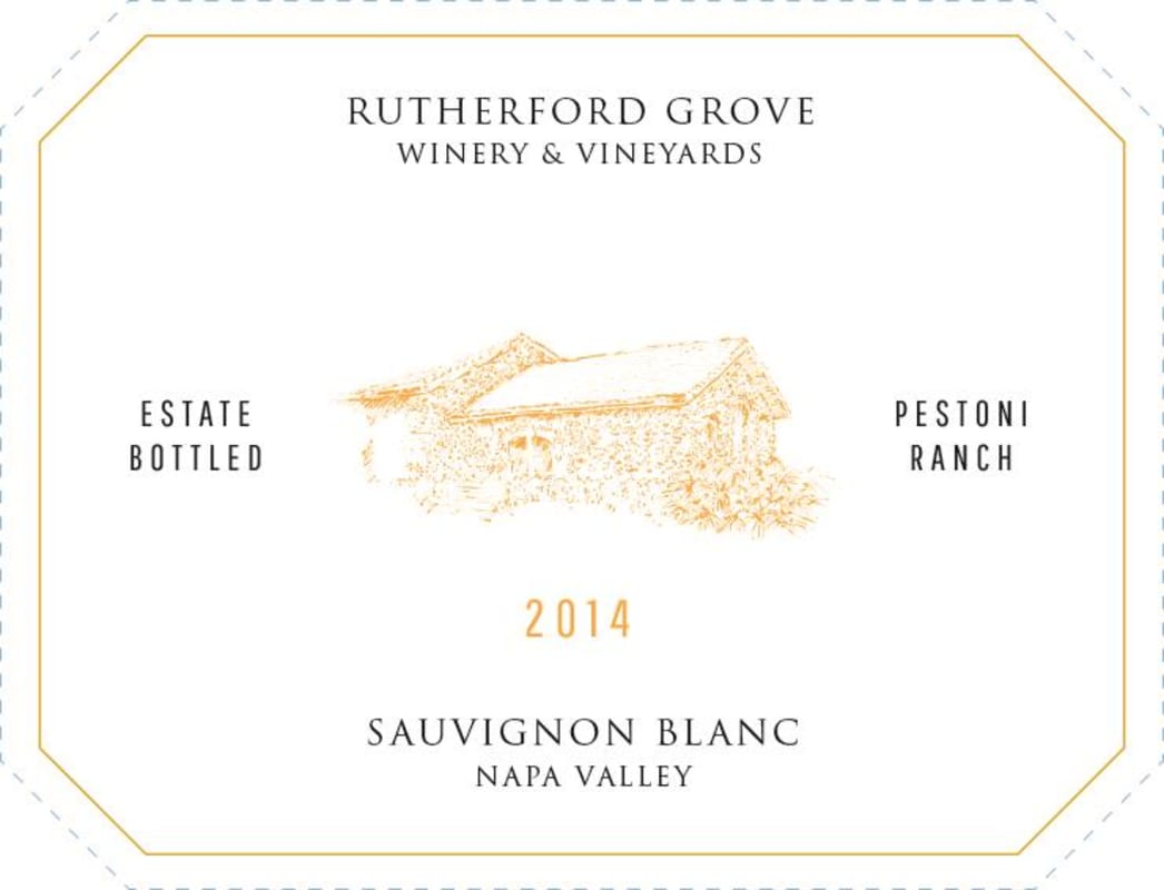 Rutherford Grove Estate Pestoni Ranch Sauvignon Blanc 2014 Front Label