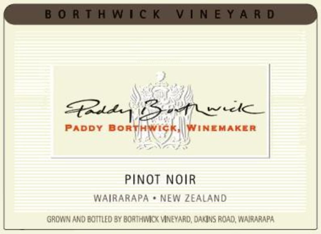 Borthwick Vineyard Pinot Noir 2011 Front Label