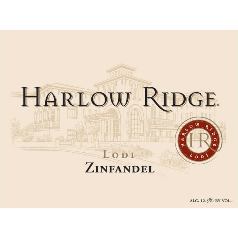 Harlow Ridge Zinfandel 2015 Front Label