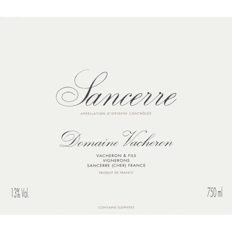 Domaine Vacheron Sancerre Rouge 2014 Front Label