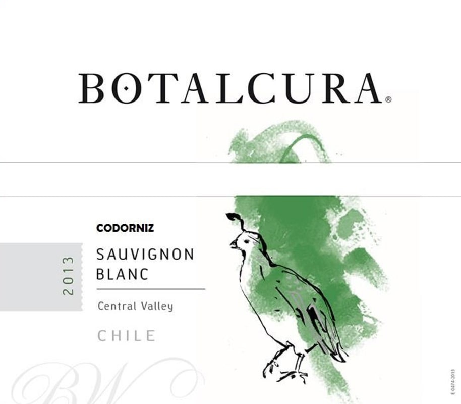 Botalcura Sauvignon Blanc 2013 Front Label