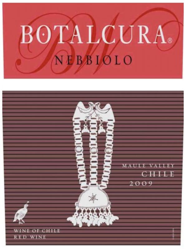 Botalcura Nebbiolo 2009 Front Label