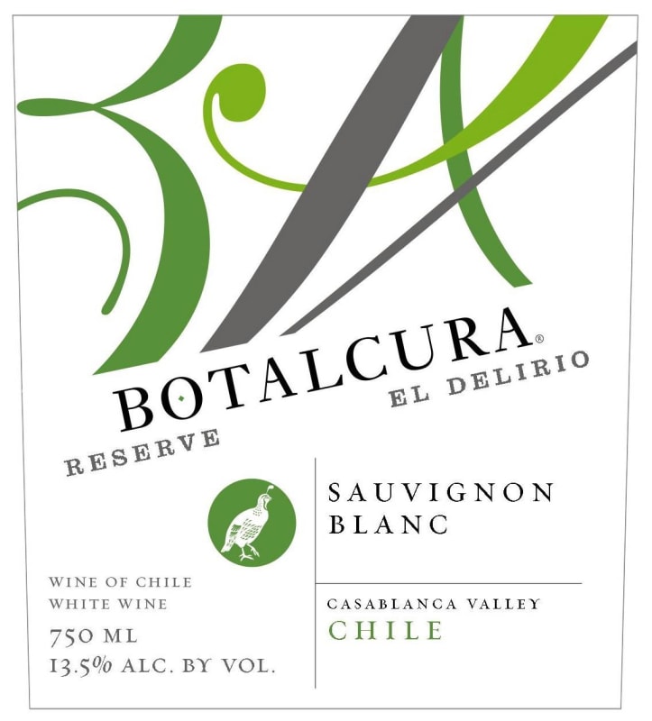 Botalcura El Delirio Reserva Sauvignon Blanc 2012 Front Label