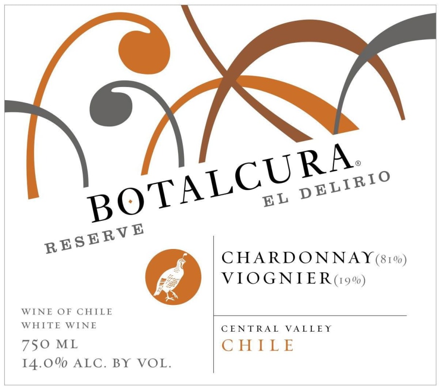 Botalcura El Delirio Reserve Chardonnay Viognier 2013 Front Label