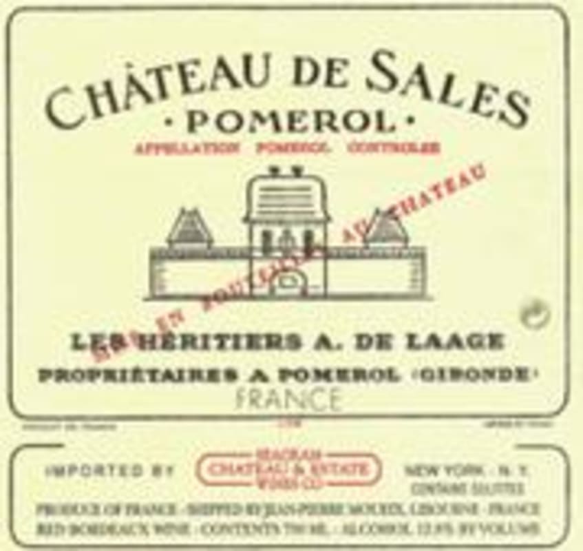 Chateau de Sales 1997 Front Label
