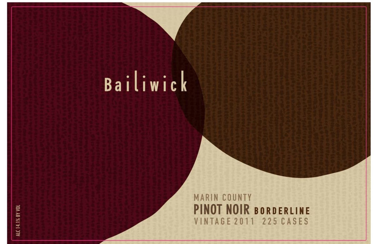 Bailiwick Borderline Pinot Noir 2011 Front Label