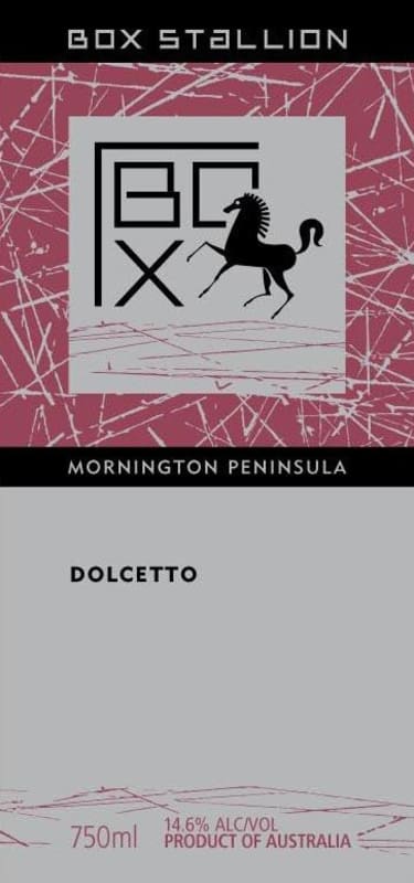 Box Stallion Dolcetto 2008 Front Label