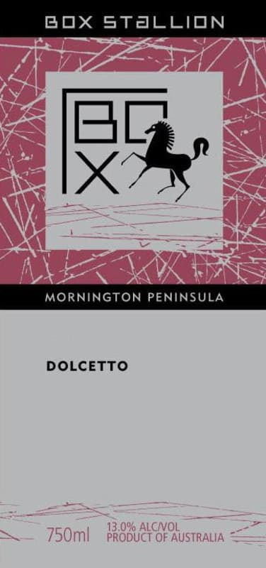 Box Stallion Dolcetto 2003 Front Label