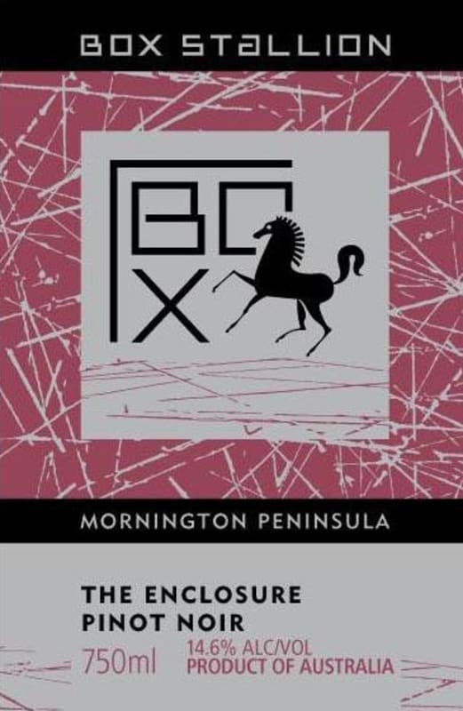 Box Stallion The Enclosure Pinot Noir 2010 Front Label