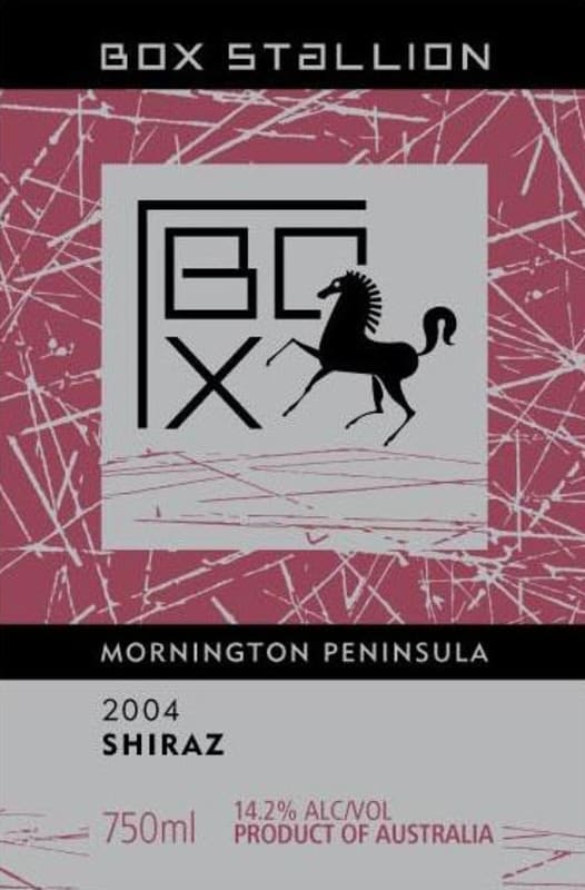 Box Stallion Shiraz 2004 Front Label