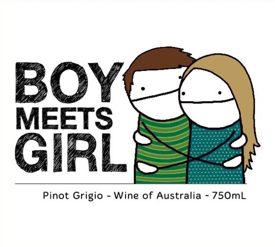 Boy Meets Girl Pinot Grigio 2016 Front Label