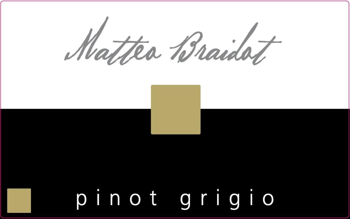 Braidot Matteo Societa Agricola Pinot Grigio 2015 Front Label