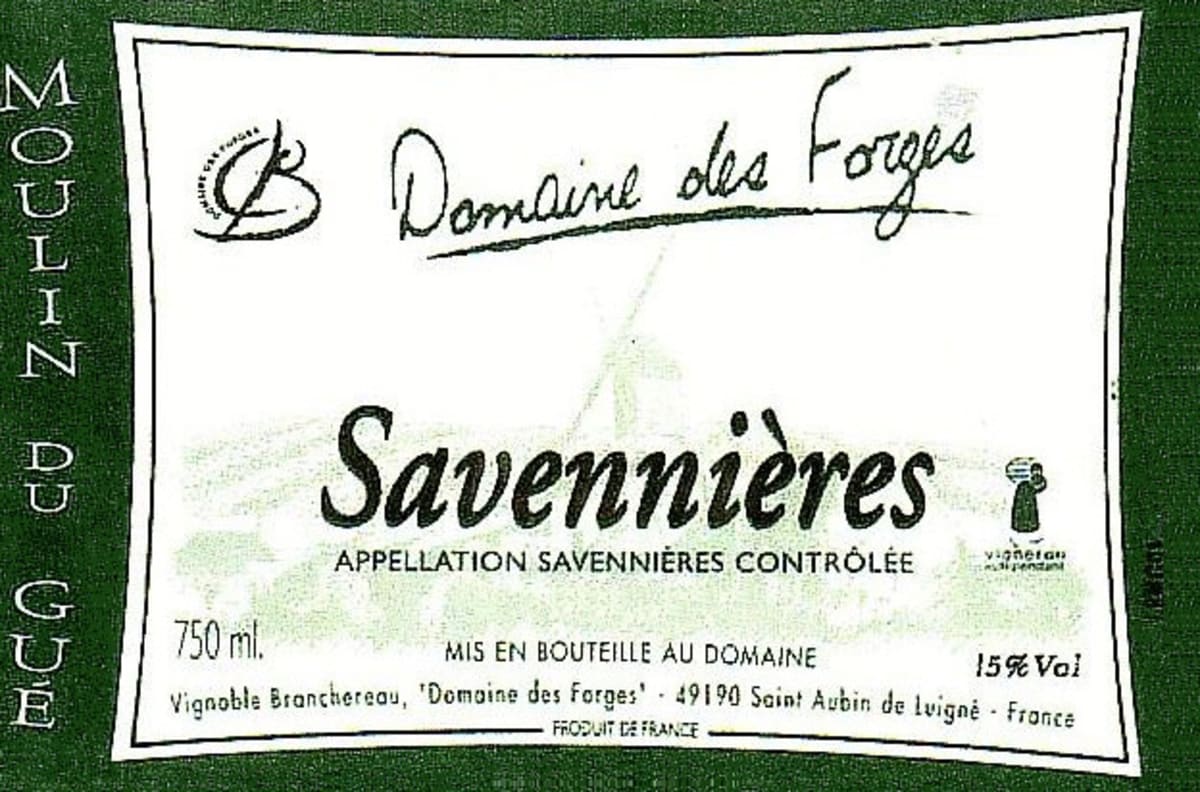 Branchereau Domaine des Forges Savennieres Moulin de Gue 2005 Front Label