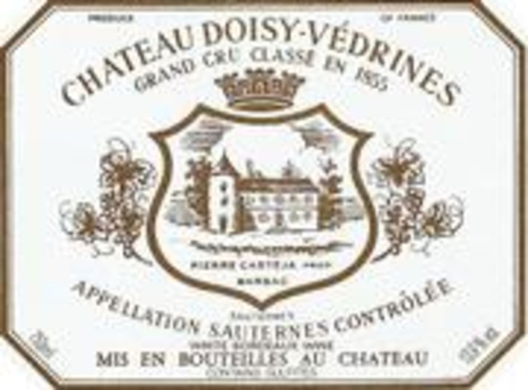 Chateau Doisy Vedrines Sauternes (half-bottle) 1996 Front Label