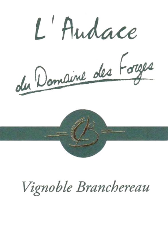 Branchereau Domaine des Forges Anjou L'Audace Blanc 2014 Front Label