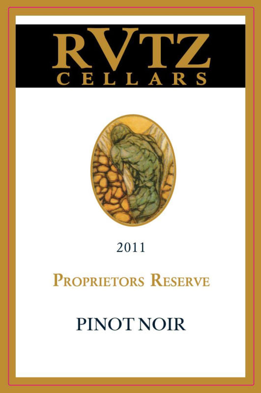 Rutz Cellars Proprietors Reserve Pinot Noir 2011 Front Label