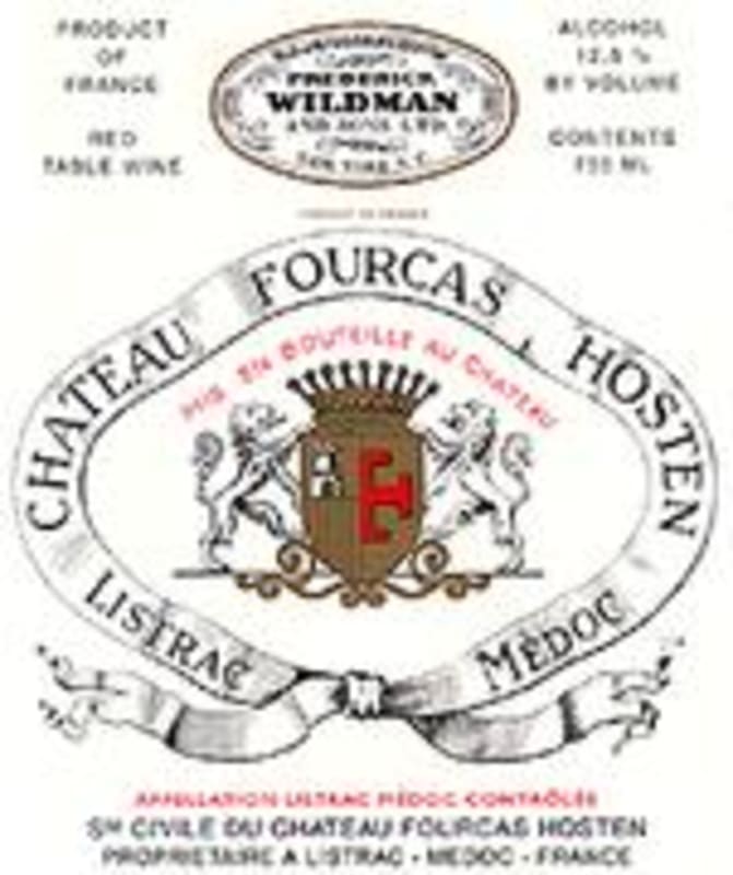 Chateau Fourcas Hosten Listrac 1995 Front Label